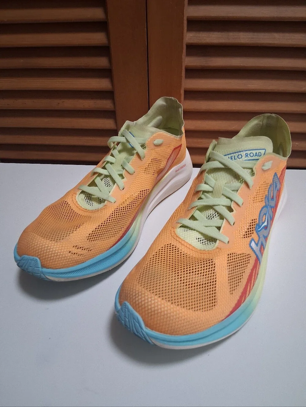 Hoka Cielo Road Running Shoe Orange Women's Size 10, Men's 8.5